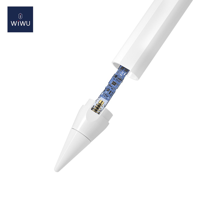 Bút Cảm Ứng WiWu Pencil Pro Cho iPad Viết Vẽ Nghiêng Hơn 60 Độ, Chống Tì Tay Như Apple Pencil, Hít Vào Ipad