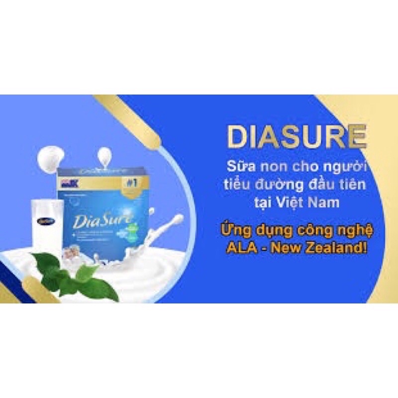 [Hộp giấy 850g] Chính hãng sữa non tiểu đường diasure hộp giấy 850g date mới