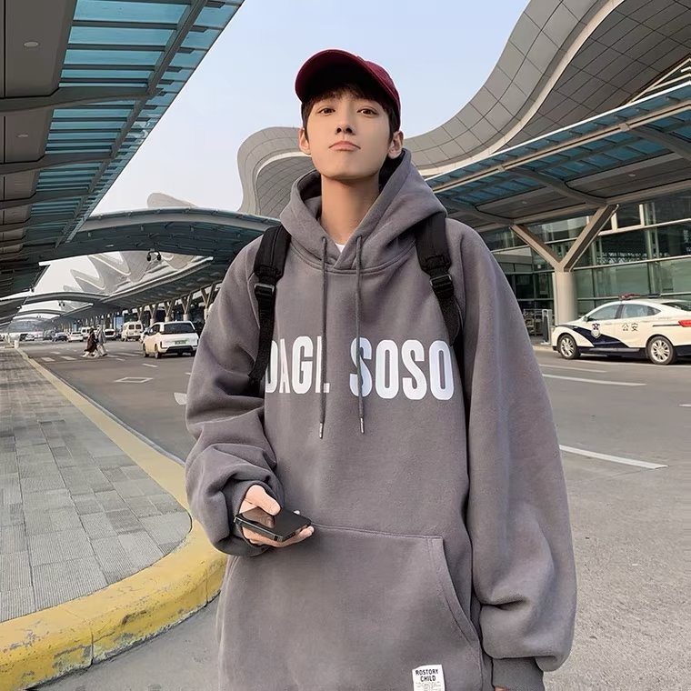 Áo Hoodie In Chữ Đơn Giản Thời Trang Dành Cho Nam Nữ áo hoodie unisex form rộng áo hoodie dày dặn