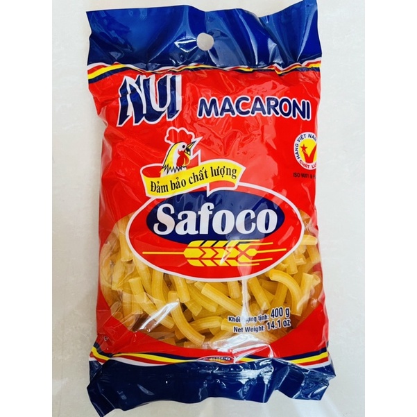 2 GÓI NUI ỐNG LỚN SAFOCO 400GR