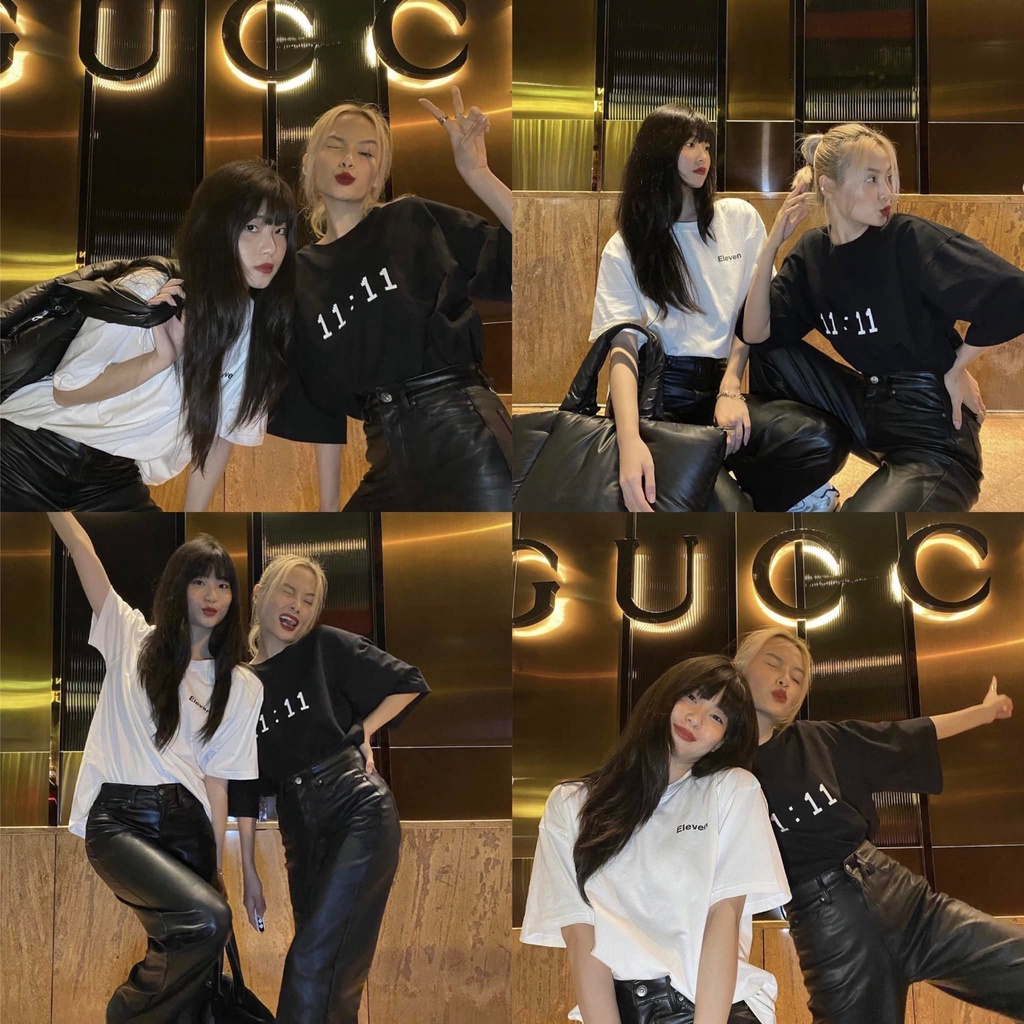 Áo thun Unisex in số 11:11 Ulzzang nam nữ Tubee shop
