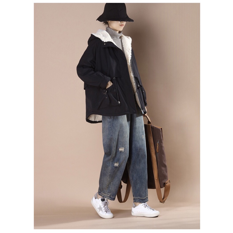 Áo khoác nỉ lót lông cừu, áo hoodie nam nữ unisex 5 màu,mặc đẹp thời trang chuẩn form dáng