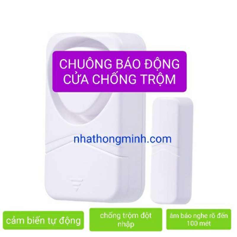 [HÀNG CHUẨN] BỘ 2 CHUÔNG CẢM ỨNG TỪ SF19 GẮN CỬA BÁO KHÁCH, BÁO TRỘM ĐỘT NHẬP