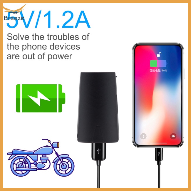 Cục Sạc Điện Thoại Usb Đơn 12v Chống Nước Có Đèn Chỉ Báo Cho Xe Hơi / Tàu Thuyền / Xe Mô Tô Atv Rv