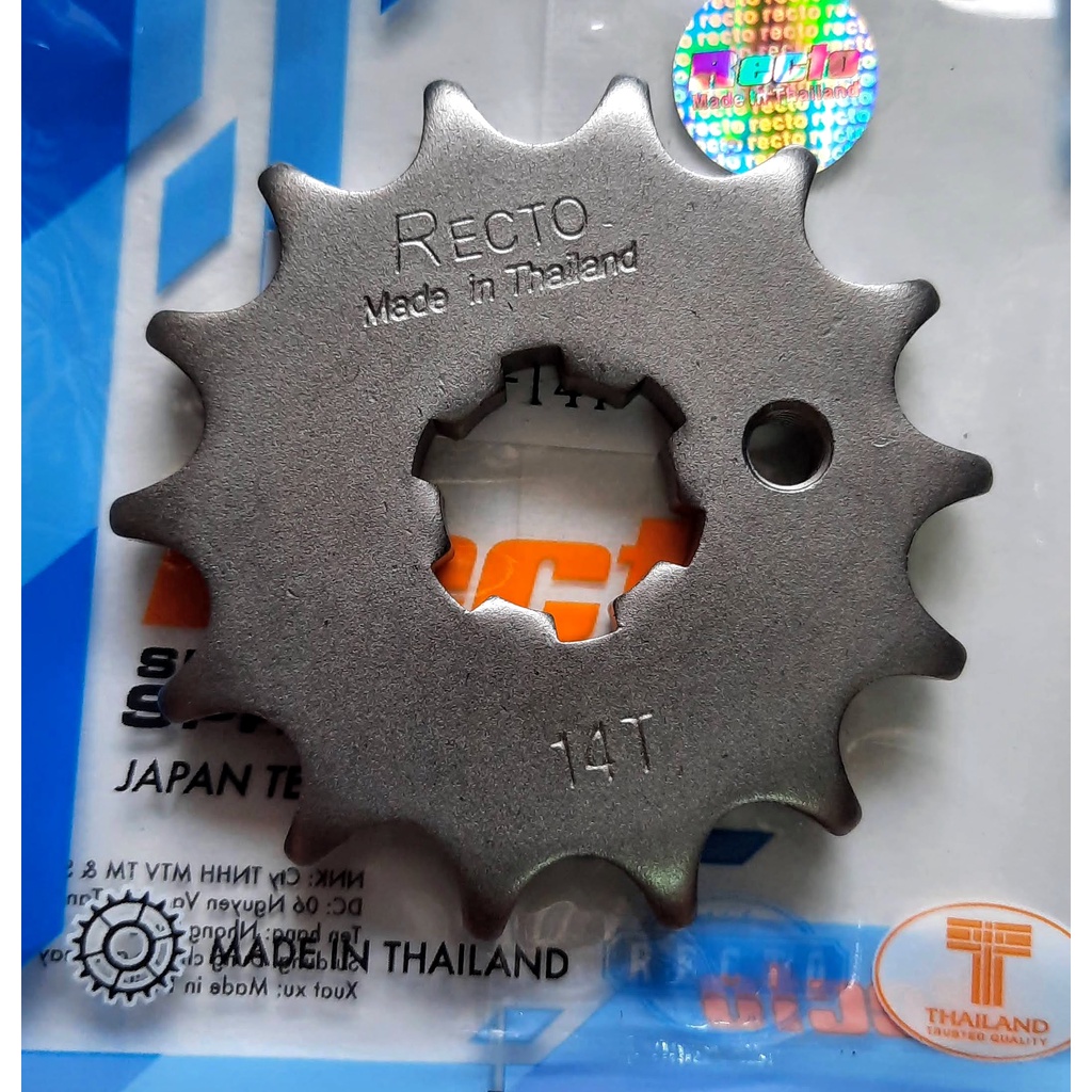 Full bộ nhông sên  đĩa RECTO chính hãng dùng cho Dream/Wave/ RS/ WS110/Future 125