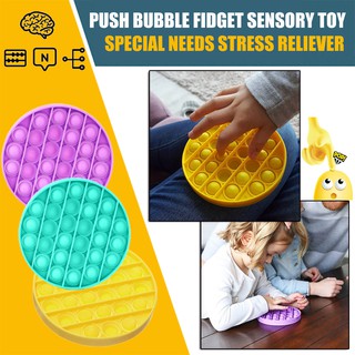 Push Bubble Fidget Sensory Toy Autism Special Needs Stress Reliever