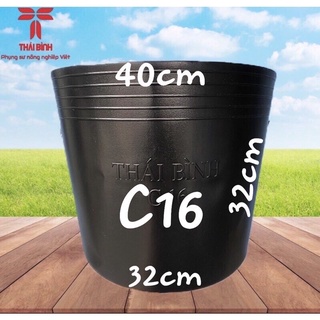   Giá Sỉ  Combo 20 cái chậu nhựa C16 KHÔNG ĐỤC LỖ Nhựa Dày -CHẬU NHỰA THÁI BÌNH 