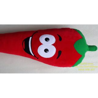 Gối ôm handmade cao cấp. Hình ớt. May thêm tên theo yêu cầu