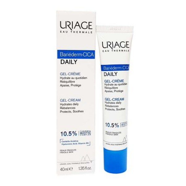 Kem Uriage Bariederm Cica Daily Gel Cream 40mL - Kem làm dịu, phục hồi da tổn thương