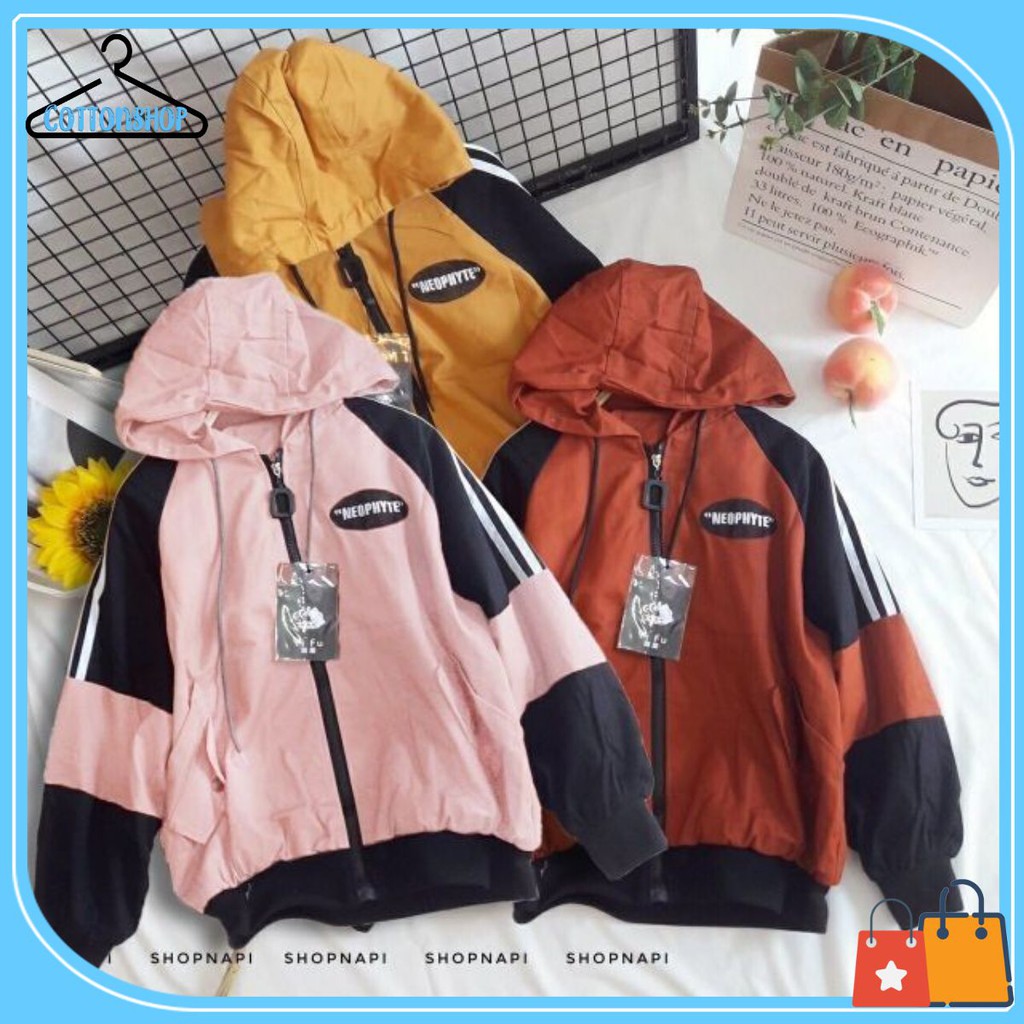 [Mã WASTMAY giảm 15% tối đa 30K đơn 150K] [Giá siêu rẻ] Áo khoác kaki logo phối đen