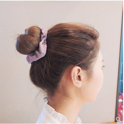 Scrunchies ,Dây buộc tóc, Cột tóc Vải Trơn Nhiều Màu