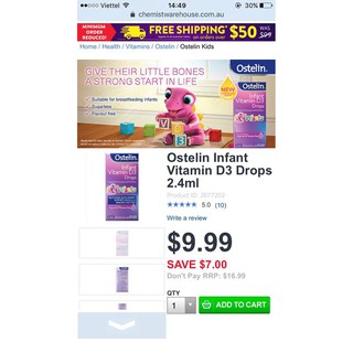 OSTELIN INFANT VITAMIN D3 DROP 2.4ML