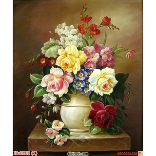 TRANH DÁN TƯỜNG 3D BÌNH HOA, LO HOA NHIỀU MẪU