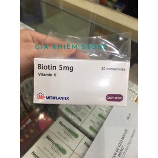 ✅Viên uống biotin 5mg ( hộp 20 viên)