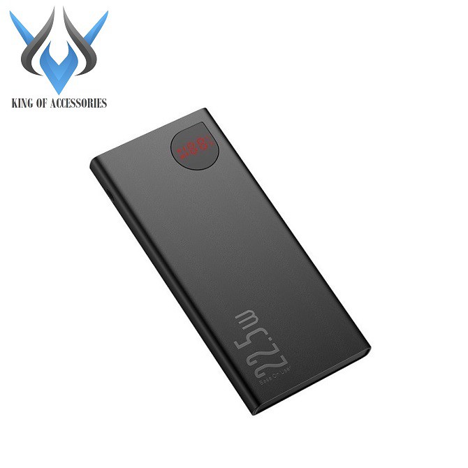 Pin sạc dự phòng Baseus Adaman Metal Digital Display Quick Charge 22.5W 10000mAh (QC3.0/ PD3.0/ SCP/ AFC)
