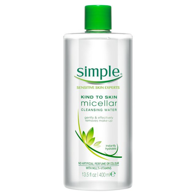 Nước tẩy trang Simple Kind to Skin Micellar Cleansing Water 400ml cho da hh dầu, da dầu ( mẫu mới ) | BigBuy360 - bigbuy360.vn