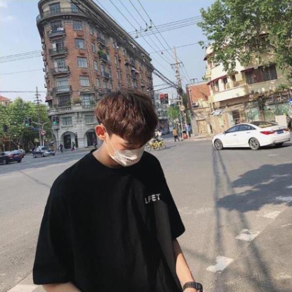 Áo thun nam nữ unisex tay lỡ LF 84, áo phông tay lỡ unisex form rộng oversize streetwear