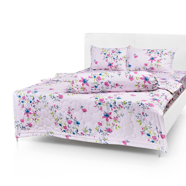 Bộ Drap Cotton Thắng Lợi 1m2 x2m Kèm Mền Chần Gòn { CHUẨN LOGO}