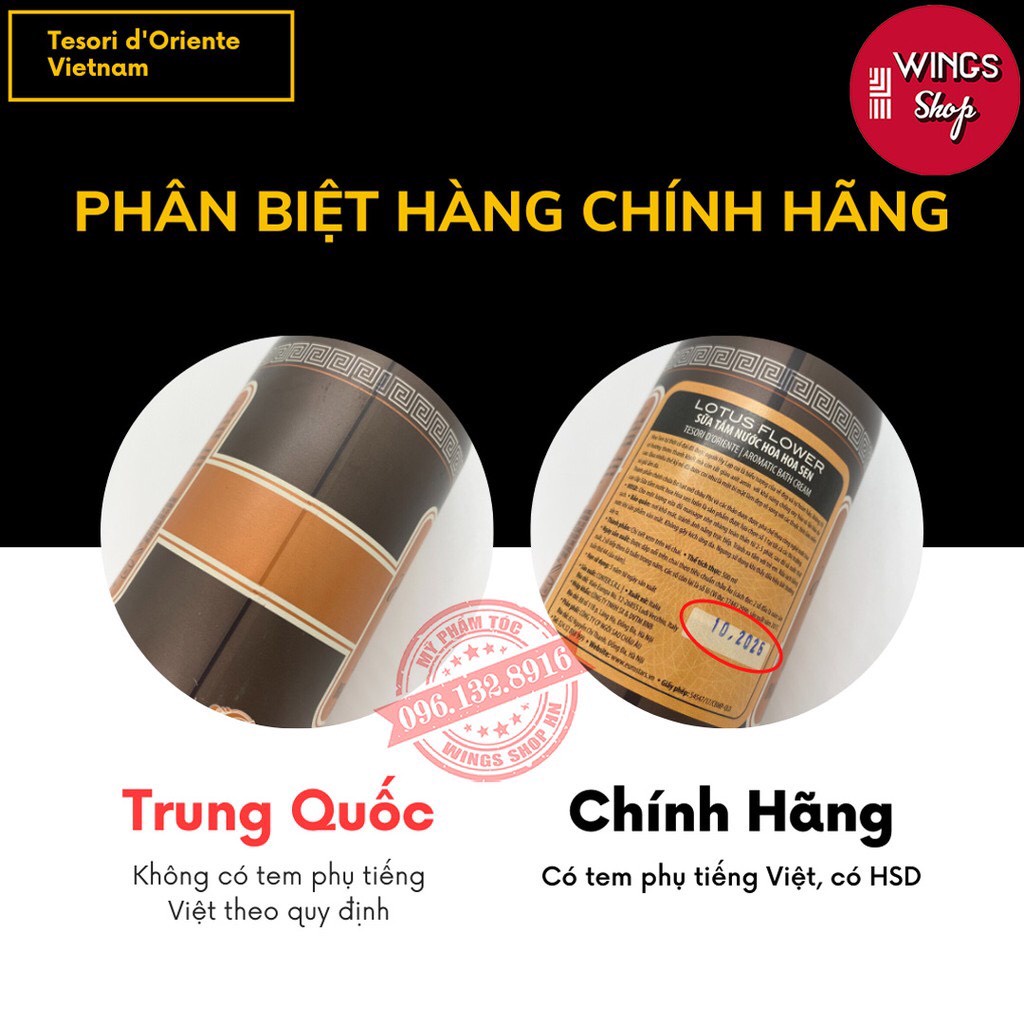Tesori d'Oriente - Sữa tắm nước hoa Ý chính hãng 500ml hương thơm cả ngày kèm vòi | BigBuy360 - bigbuy360.vn