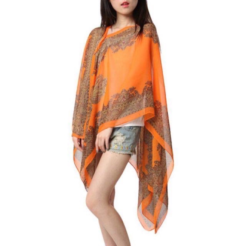 [Hàng sẵn] Áo choàng voan đi biển đính cúc bao xinh xắn quyến rũ | BigBuy360 - bigbuy360.vn