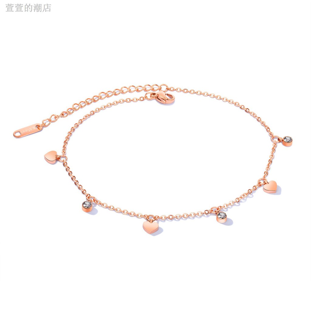 Lắc Chân Bằng Thép Titan Đính Đá Toàn Bộ Thời Trang Mùa Hè | BigBuy360 - bigbuy360.vn