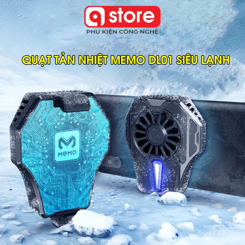 Quạt tản nhiệt Memo DL05 Qstore, Quạt tản nhiệt Game cho điện thoại Cực Xịn