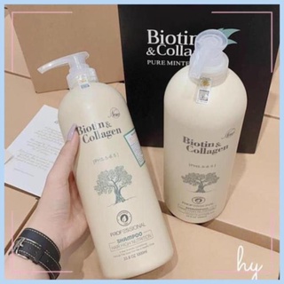 Cặp 2 Dầu gội xả phục hồi và kích thích mọc tóc Biotin & Collagen