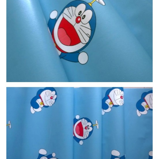 1 mét Giấy dán tường tuổi thơ DORAEMON xanh bự