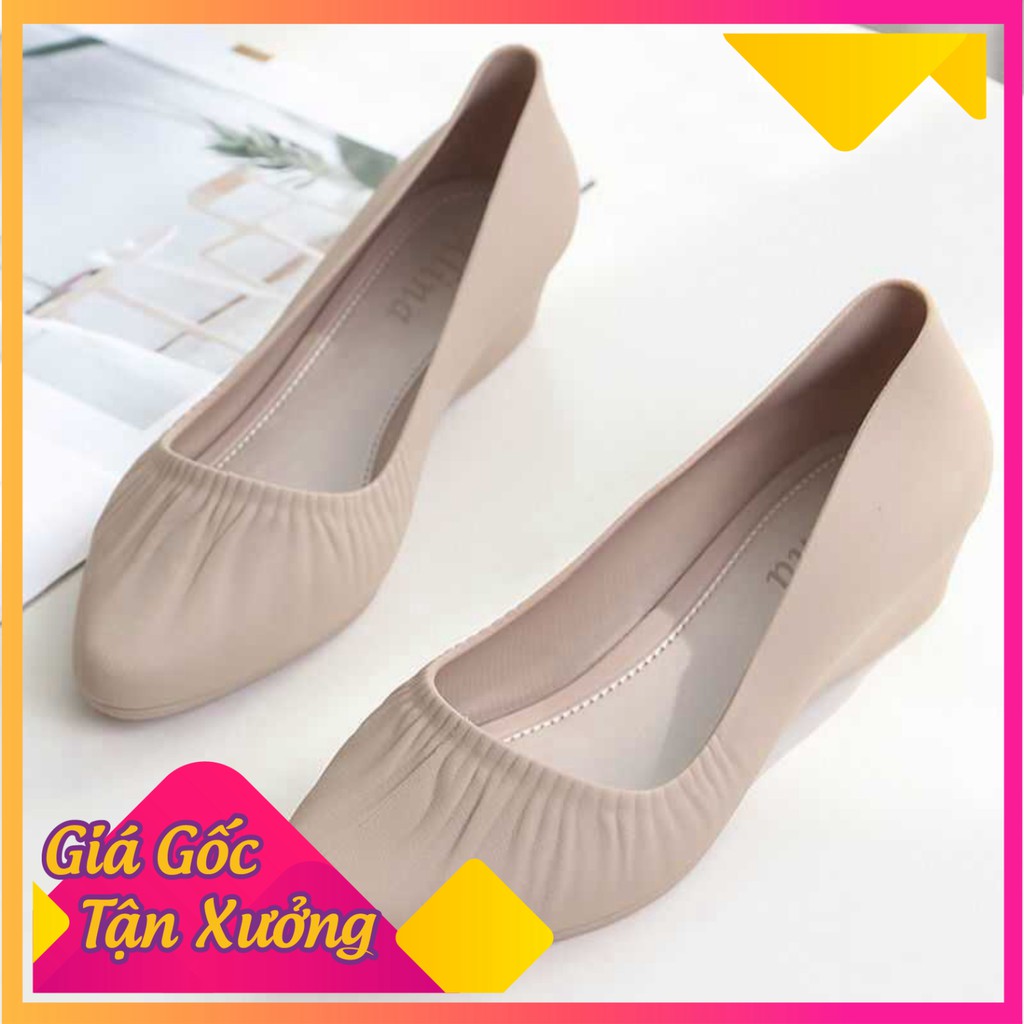 Giày búp bê giày công sở nhựa dẻo đi mưa chống nước , chống trơn trượt