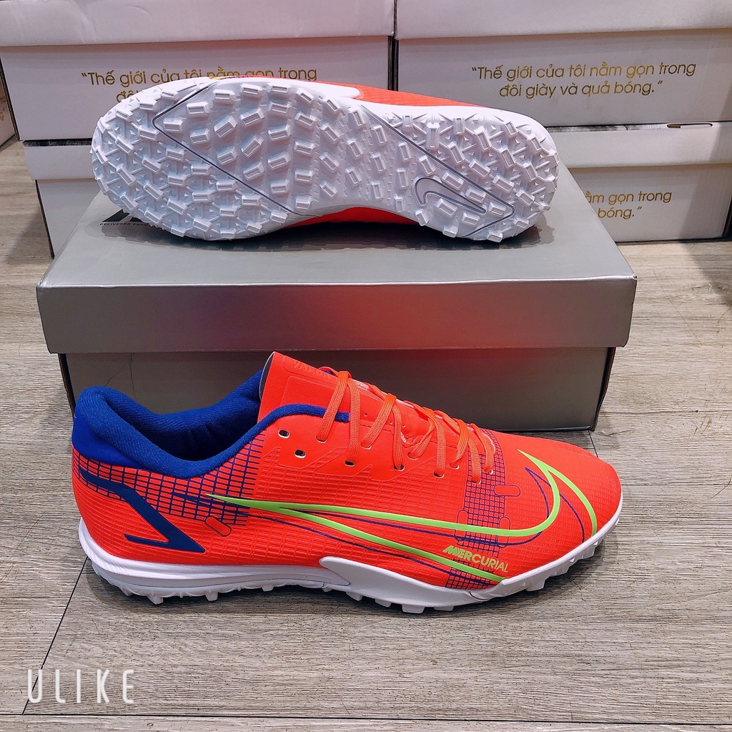 [Tặng Tất cao cấp + Hộp]Giày Đá Bóng, Giày Đá Banh Sân Cỏ Nhân Tạo Mercurial Vapor 14 Pro TF Cyclone