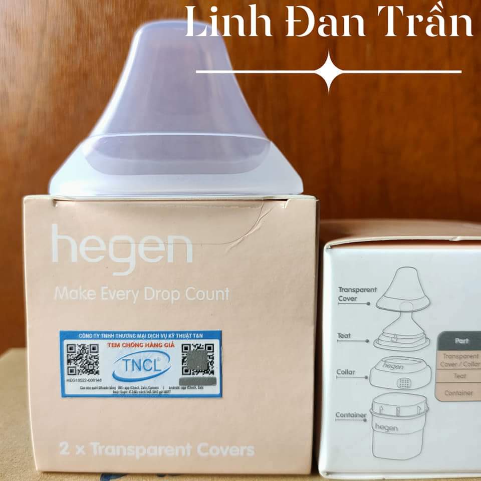 Nắp đậy núm ti bình sữa Hegen, nắp đậy bình sữa he gen chính hãng tại HCM HN