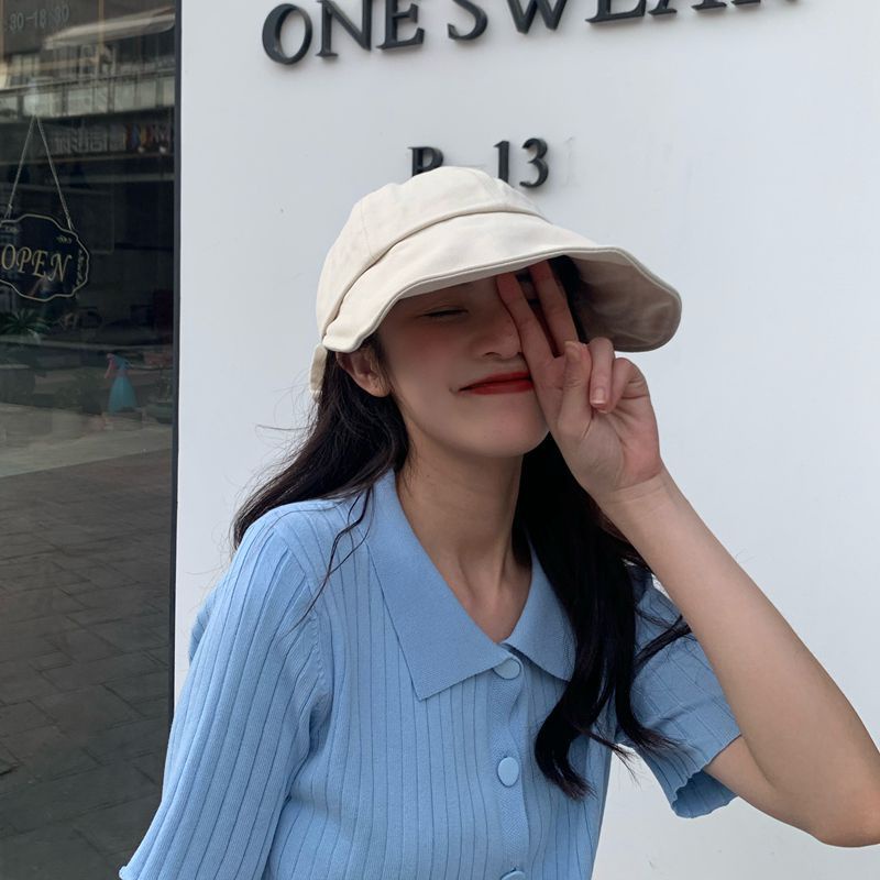 Nón Tai Bèo Vành Rộng Đính Nơ Xinh Xắn Cho Nữ