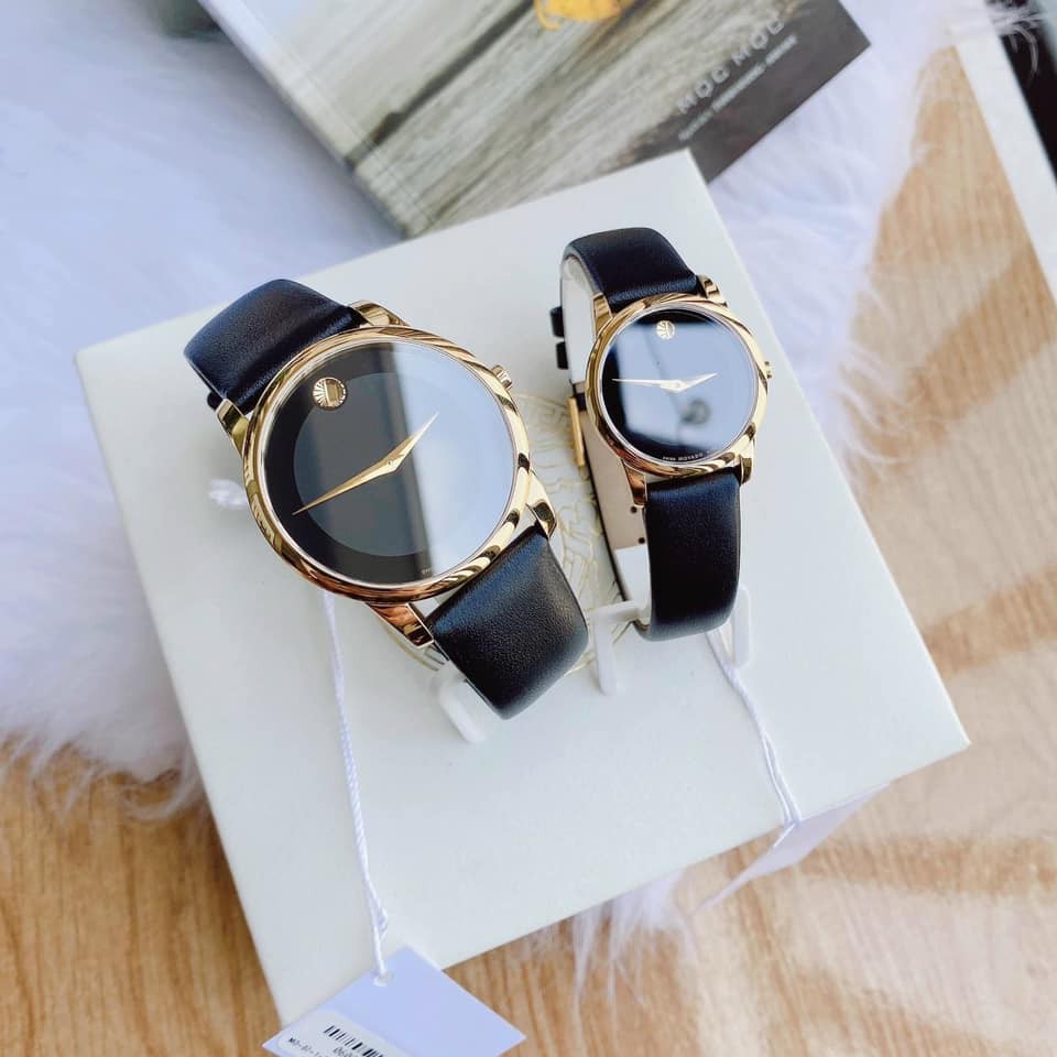 Đồng Hồ Nam Movado Classic 0606876 & Nữ Movado Classic 0606877