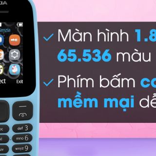 Điện thoại Nokia 105 1 Sim (2017)