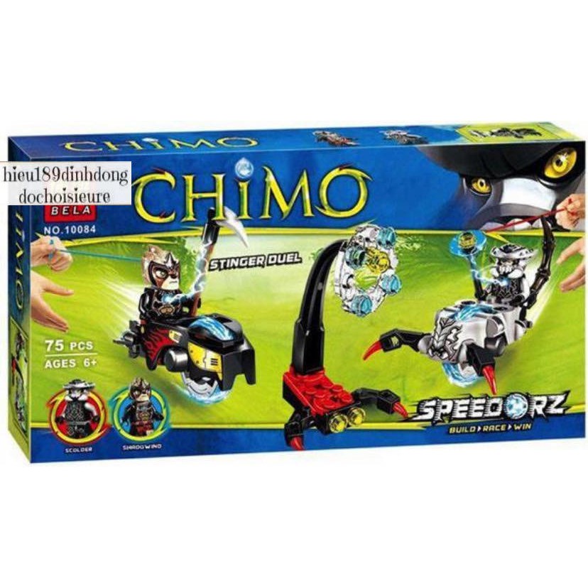 Lắp ráp xếp hình NOT Lego Legends of Chima 70140 Bela 10084 : Sư tử và Chiến Xa Bò Cạp 75 mảnh