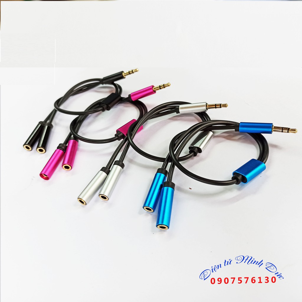 Audio Cable - Cable 3.5mm to 2 3.5 mm flemale - Dây Chia 3.5 Ly