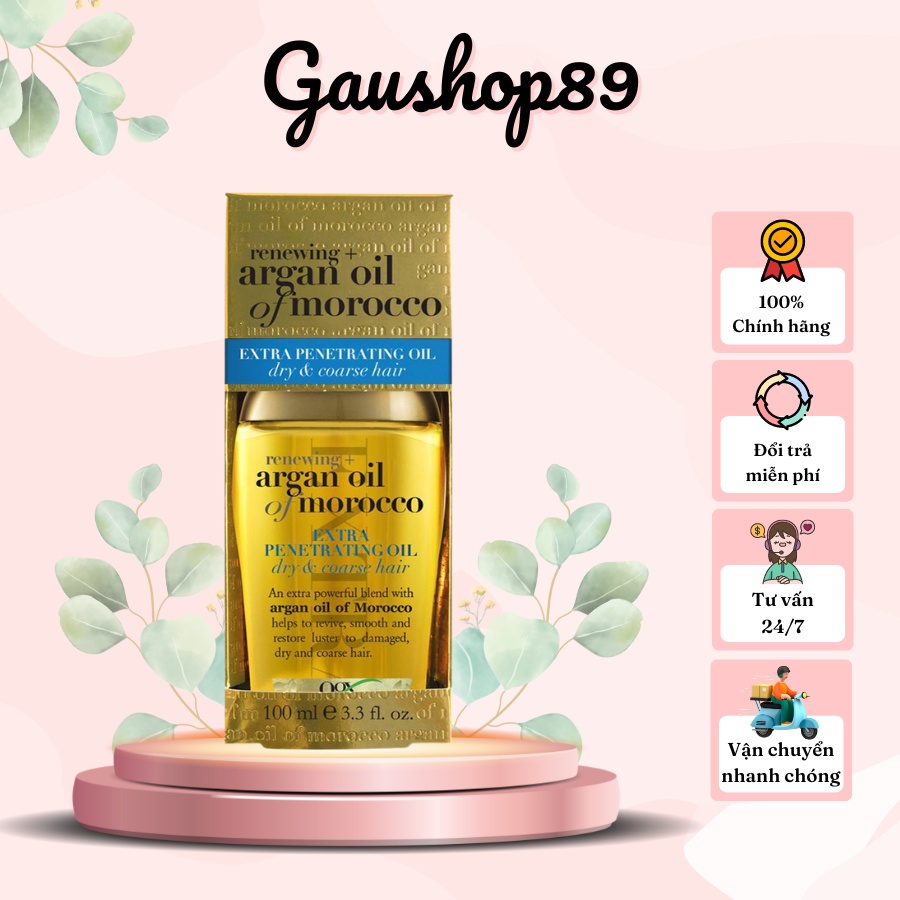 Tinh dầu dưỡng Tóc OGX Renewing Argan Oil Morroco Extra Penetraring oil