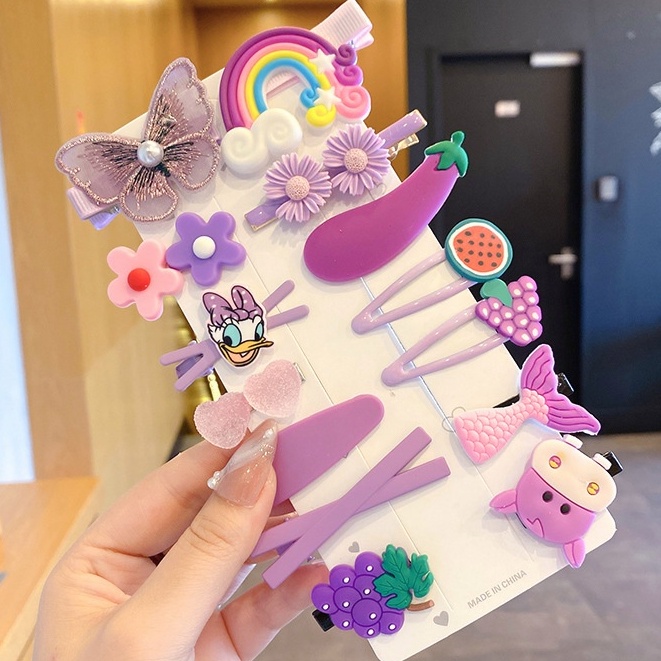 Aiyaya Kẹp Tóc Phong Cách Công Chúa Hàn Quốc Dễ Thương Thời Trang Cho Bé Gái