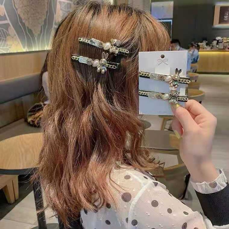 Kẹp Tóc Đính Đá Thiết Kế Mới Thời Trang Theo Phong Cách Hàn Quốc