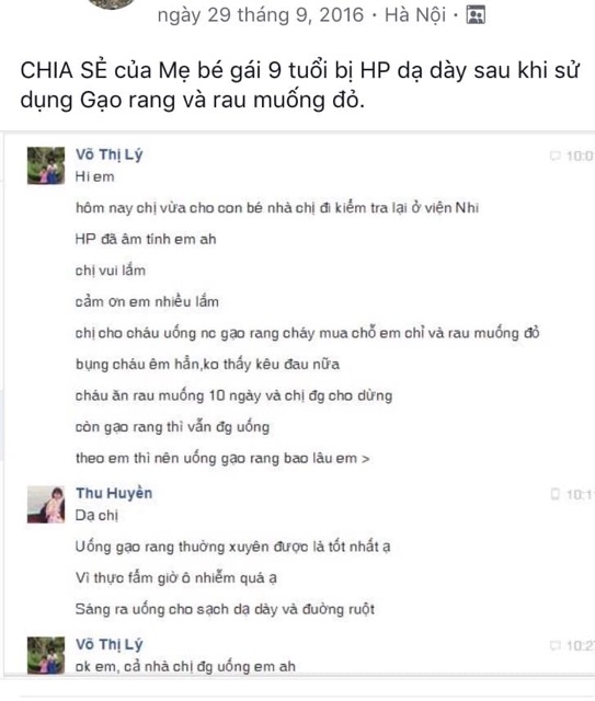 1kg Gạo rang cháy bếp củi, hỗ trợ trào ngược dạ dày, thải Virus HP theo công thức gạo rang cháy rau thuốc Thành Mắt
