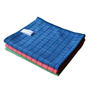 Khăn lau siêu sạch microfiber 30*35 lốc 3