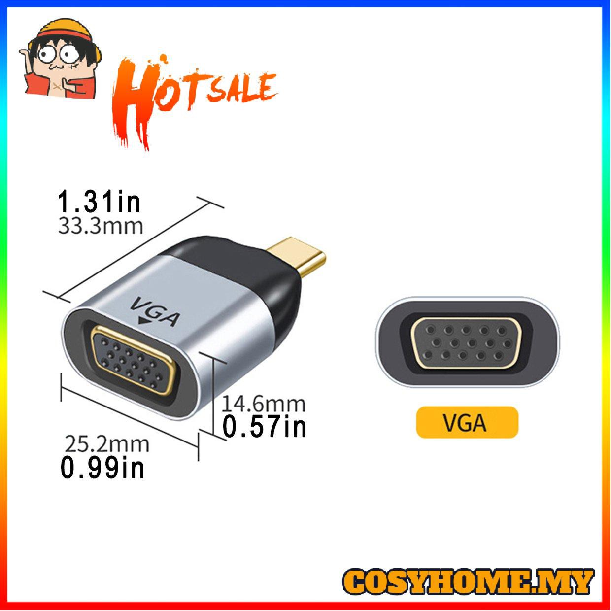 Cáp Chuyển Đổi Từ Usb C Sang Vga Ad Ter 8k 60hz Ad Ter Usb Type-C Sang Hdmi-Compatible Ad Ter