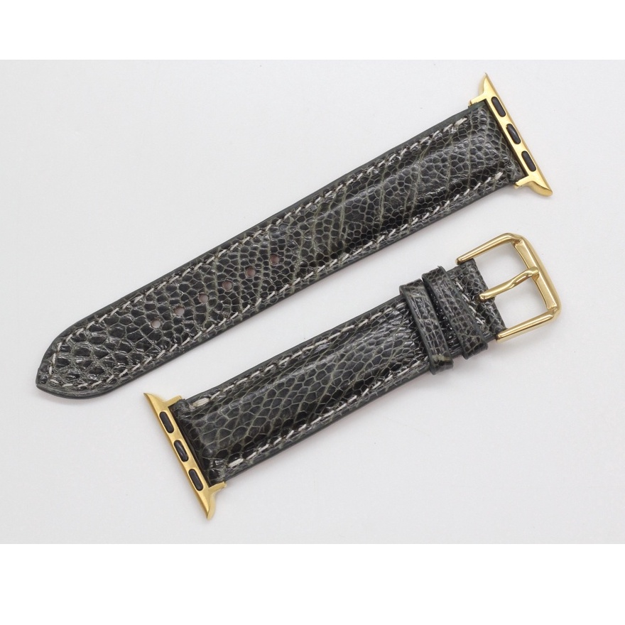 [Khóa Kim Cài] Dây Đeo Thay Thế  Apple watch, Dây Đồng Hồ Da Đà Điểu Hoàn Thiện Thủ Công Cao Cấp, Sản Phẩm Kèm Phụ Kiện