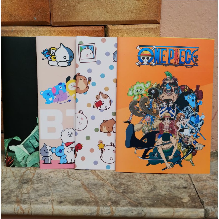 6 Vở kẻ ngang One Piece bìa cam 17x24cm