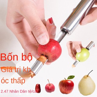 Dụng cụ bào trái cây gia đình, hiện vật chà là đỏ, dụng cụ rỗ, lõi táo tàu và dụng cụ dao đào hạt nhân cây táo gai