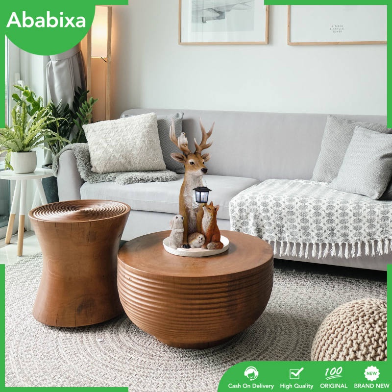 [Ababixa] Tượng Điêu Khắc Nghệ Thuật Hình Hươu Năng Lượng Mặt Trời Thiết Kế Đơn Giản Bằng Nhựa Resin Làm Quà Lưu Niệm Trang