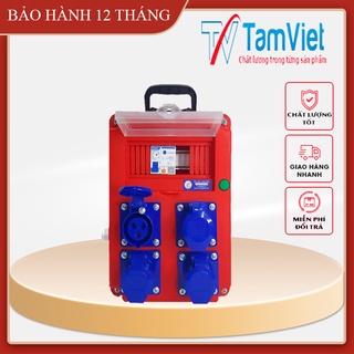 Hộp nguồn điện thi công, hộp nguồn công nghiệp ổ cắm 16A 1 pha