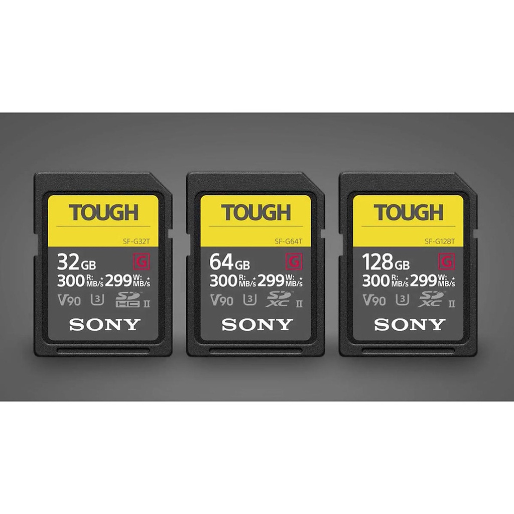 Thẻ nhớ Sony SF-G Tough UHS-II SDXC 64GB (Chính Hãng) - Bảo hành 12 tháng chính hãng Sony