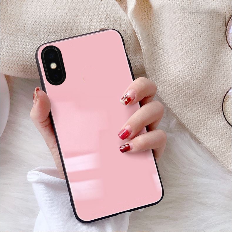 Ốp Lưng IPHONE X, XS, XS MAX,XR Mặt kính gương sáng bóng cao cấp