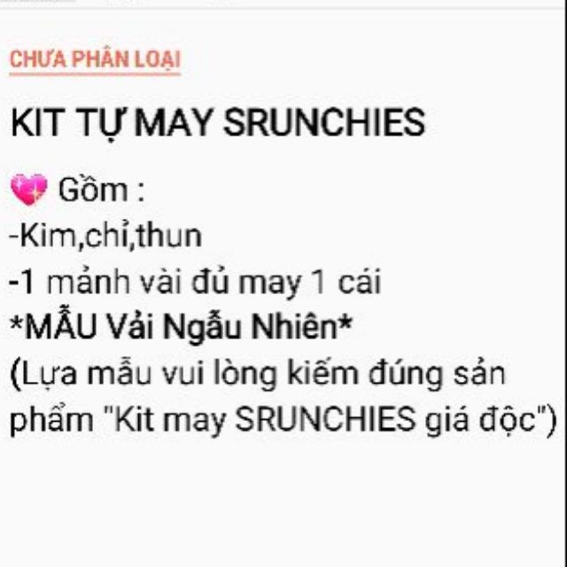 Dây buộc tóc Srunchies trái thơm,srunchies